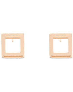 Sheida Farrokhi Square Stud Earrings - Pink