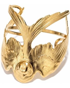 Volgara Bijoux Swallow-Plated Cuff Bracelet - Metallic