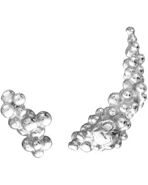 EVA REMENYI Céleste Deux Asymmetrical Stud Earrings - Metallic
