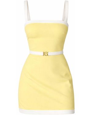 Goldie Byrd Belted Cami Dress - Yellow