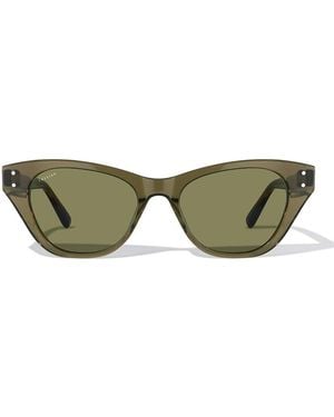 Cossimo Belize Gato Acetate Sunglasses - Green