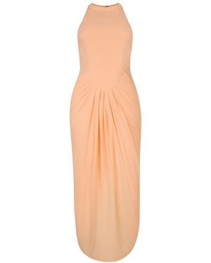 The Gt Atelier Neutrals Peach Maxi Dress - Orange