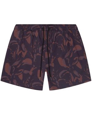 Playaluxe Tulum Volley Swim Trunk Espresso - Blue