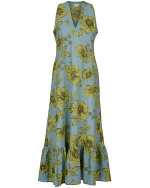 At Last Cotton Lombock Midi Dress - Green