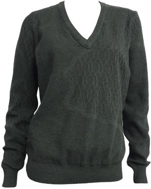 Maria Aristidou Ravine V-Neckline Sweater - Green