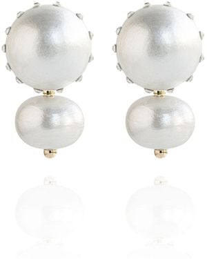 Saule Label Livia Earrings - White