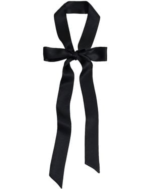 Lost Pattern La Collectionneuse Silk Ribbon Scarf - Black