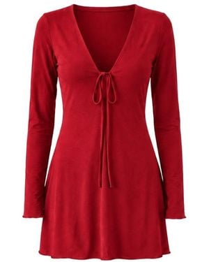 Alia Studio Améthyste Mini Jerset Dress - Red