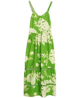 Niza Long Tropical Dress Tropic - Green