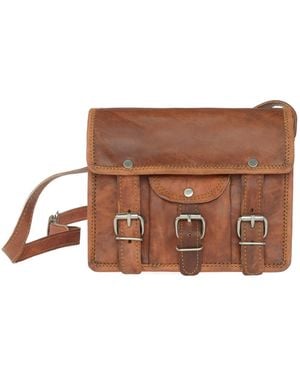 VIDA VIDA Vida Vintage Mini Mini Leather Satchel - Brown