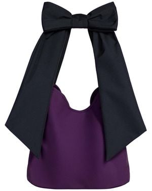 RainSisters Sugar Plum Bow Tote Bag - Purple