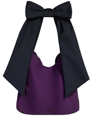 RainSisters Sugar Plum Bow Tote Bag - Purple