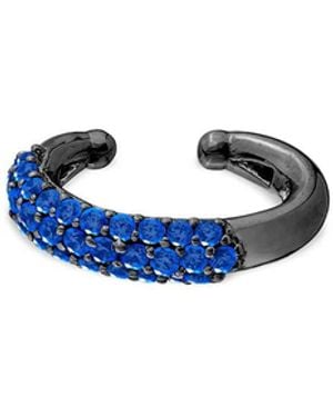 SALLY SKOUFIS Cosmic Alchemy Ear Cuff With Made Sapphires - Blue