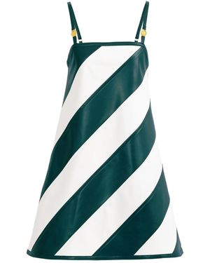 Kargede Leather Mini Dress – & Striped, Trapeze Fit - Blue