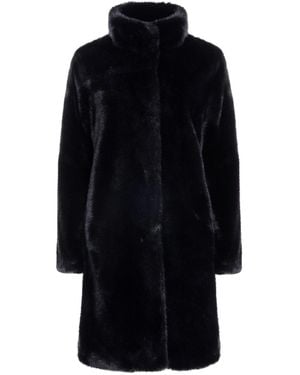ISSY LONDON Millie Luxe Faux Fur Coat - Black