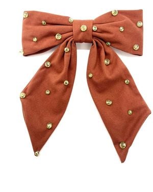 ADIBA Sprinkled Rust Hair Barrette - Brown