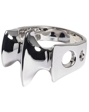 Luna Delphine Blade Ring - White