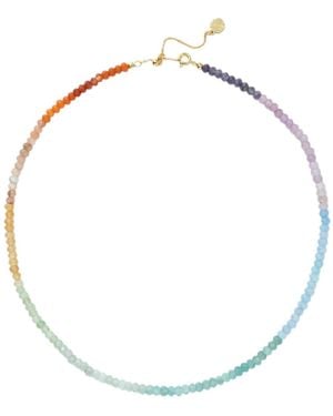 Miss Cecilia Beaded Necklace - Metallic