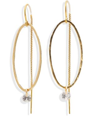 Kate Koel Dangle Thread Earrings - Metallic