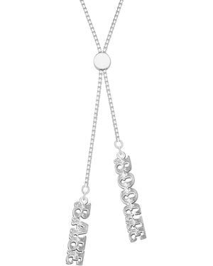 CarterGore Boogie Babe Sterling Slider Necklace - Metallic