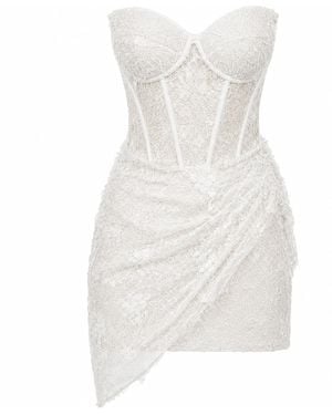 Angelika Jozefczyk Mini Lace Dress Catrice Off - White
