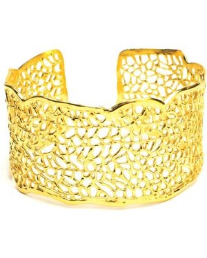 Lexi Jewelry Sea Goddess Organic Sea Fan Cuff Bracelet - Metallic