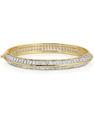 Native Gem Razor Edge Bangle- Plate - Metallic