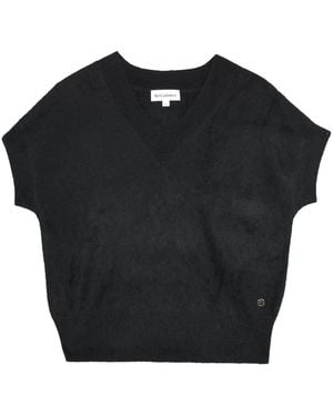 Bel Cashmere Melisa Brushed Cashmere Sweater - Black