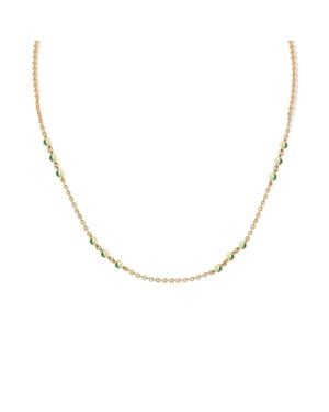 Retro Chic Verdant Whisper Necklace - Metallic