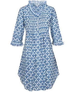 At Last Annabel Cotton Tunic - Blue