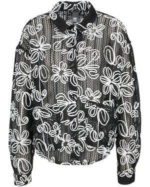 Freaky Nation Flower Mesh Jacket - Grey