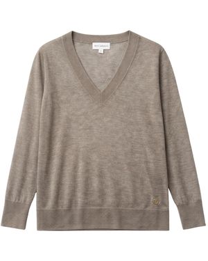 Bel Cashmere Vera Ultra Fine Cashmere Sweater - Gray