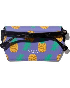 Naoa Slim Glasses Case Pineapple - Blue