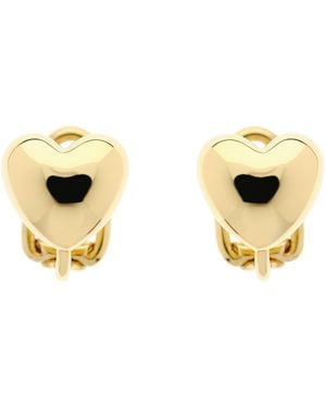 Emma Holland Jewellery Heart Clip Earrings - Metallic