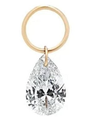 Ltm & Co.™ Single Pear Floating Diamond Charm - Metallic
