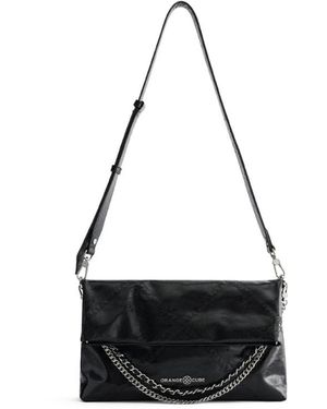 Orange Cube Retro Messenger Bag - White