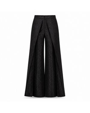 Silk and Bears Ophelia Wide Leg Palazzo Trouser - Black