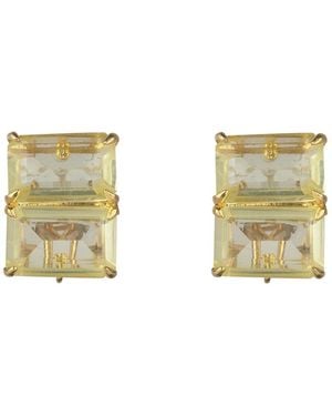 Bounkit Olivia Studs Lemon - Metallic