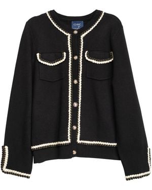 Tantra Spain Sl Knitted Jacket With Front Pockets - Black