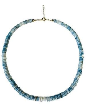Lexi Jewelry Opal Heishi Choker - Blue