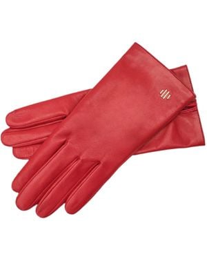 1861 Glove Manufactory Hamerli Claire Rosso Leather Gloves - Red