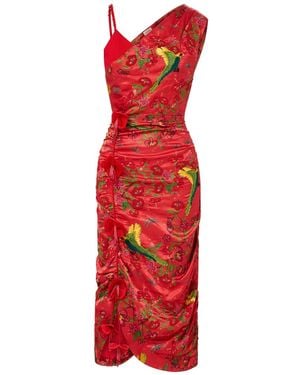 Ashaki The Maya One-Shoulder Dress - Red