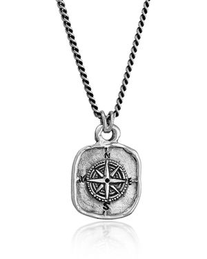 Haze & Glory Compass Necklace - Metallic