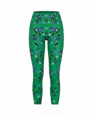 Jessie Zhao New York Emerald Echo High-Waisted Cropped Leggings - Green