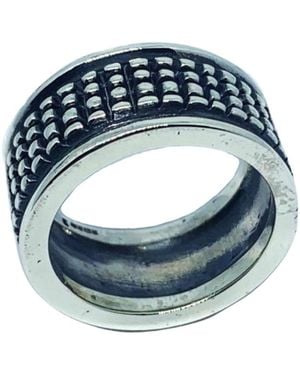 Tg-Jewellery by Tamara Gervasio Crocodile Ring – Sterling Oxide Finish - Blue