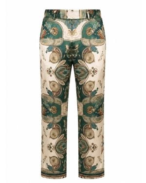 Hustle Welcome To Miami Satin-Pants - Green