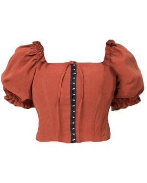 Solai Dusty Rose Corset - Red
