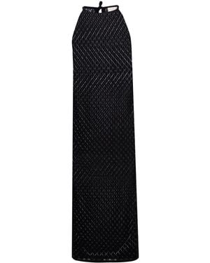 Peraluna Evelien Openwork Maxi Strap Beach Dress - Black