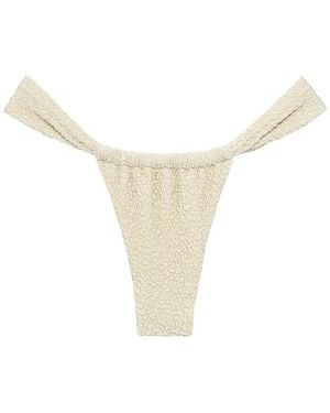Montce Neutrals Oat Texture Sandra Bikini Bottom - White