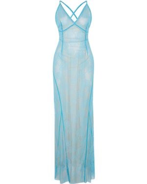Maison sél Eclats De Lune Dress - Blue